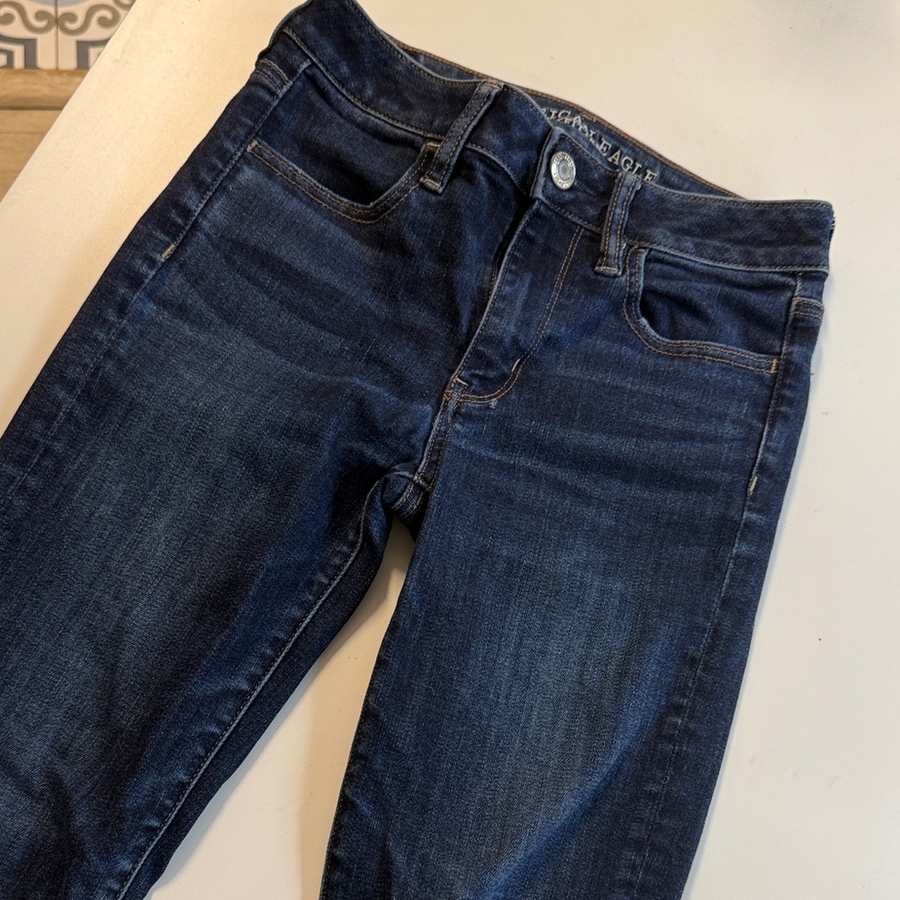 American Eagle Outfitters Women's Deep Indigo Skinny Jeans